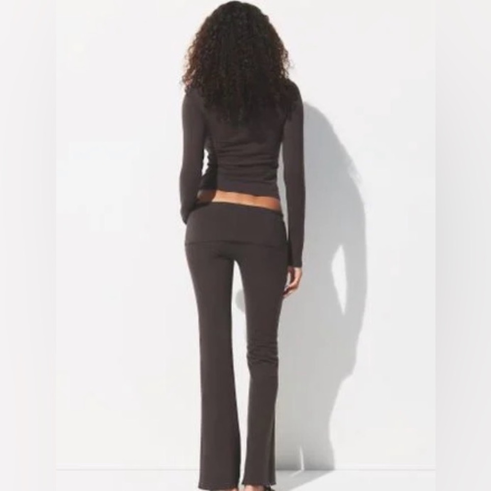 SKIMS COTTON JERSEY FOLD-OVER PANT, IRON XS NEW WITH TAGS! Sold out